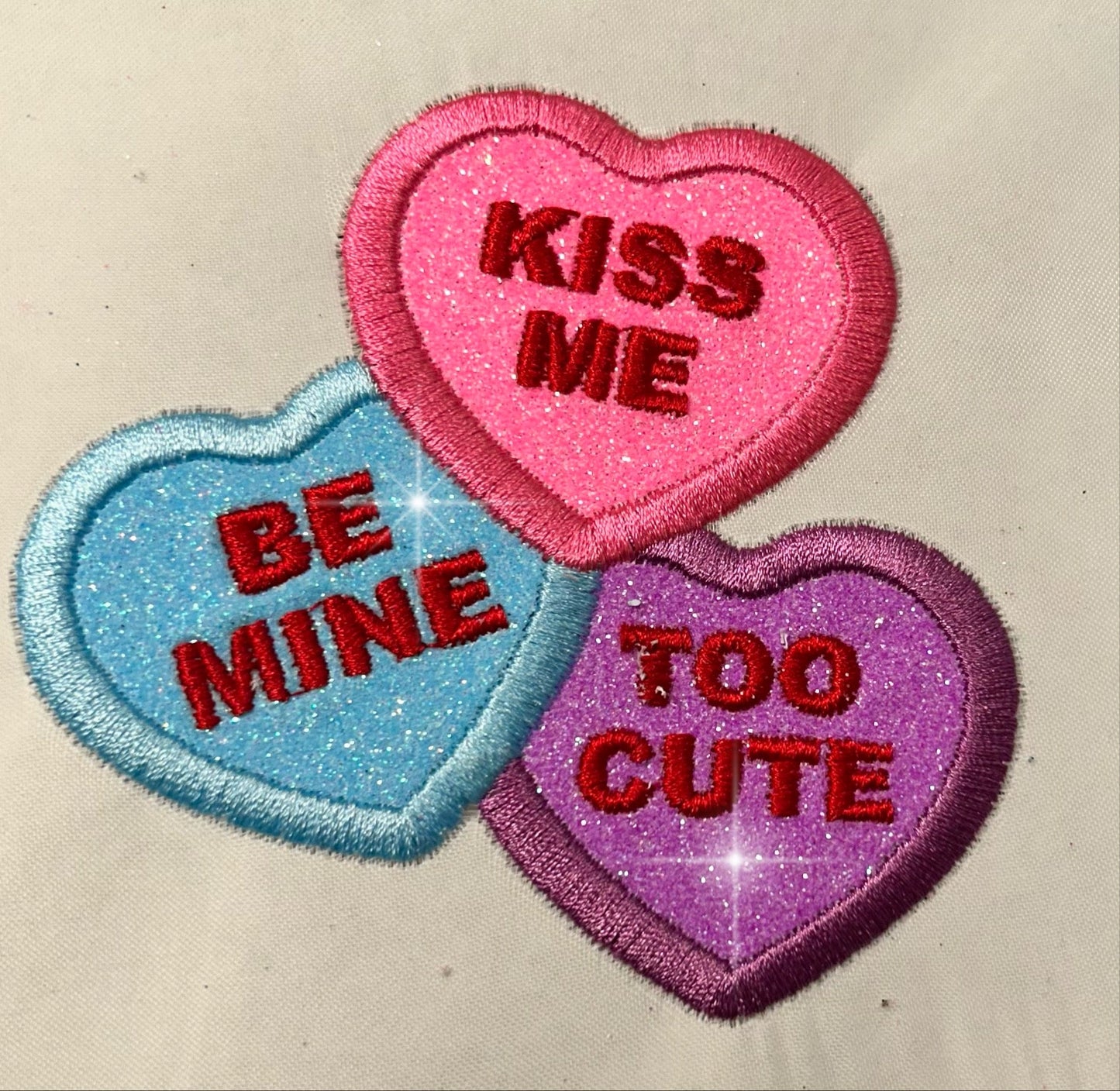 Conversation Heart Cluster Patch