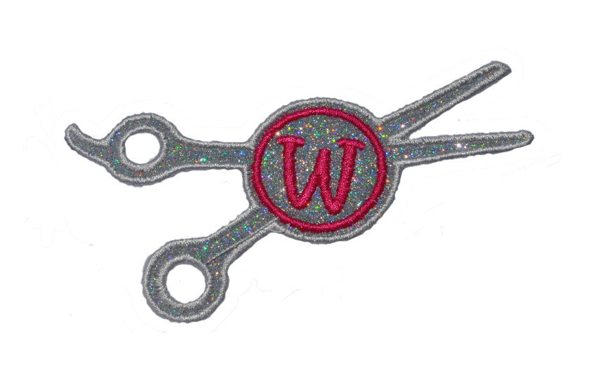 Beautician Hairdresser Gift Sparkle Glitter Patch - Iron or Sew on Vinyl - NO GLITTER MESS ! GL253