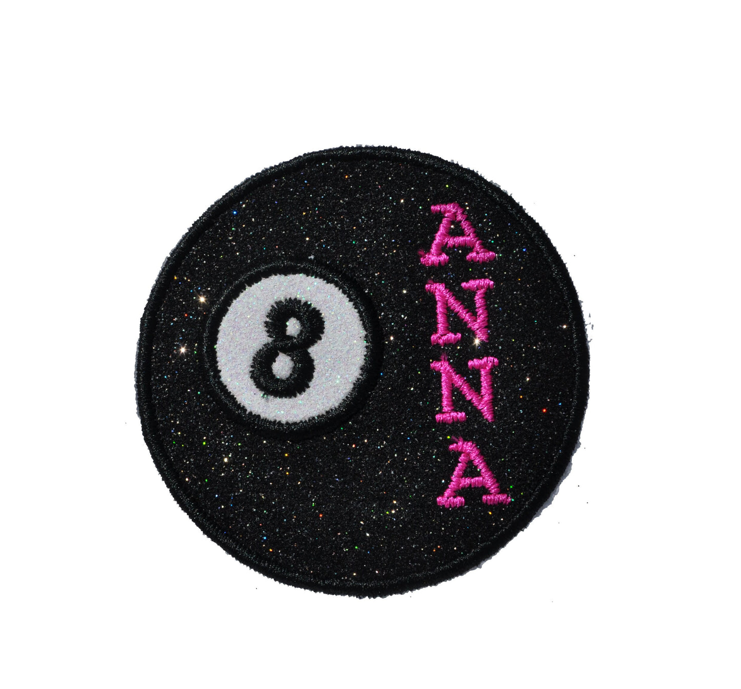 Bowling Bag Patch Personalized Sparkle Glitter Vinyl Iron On Patch! GL279