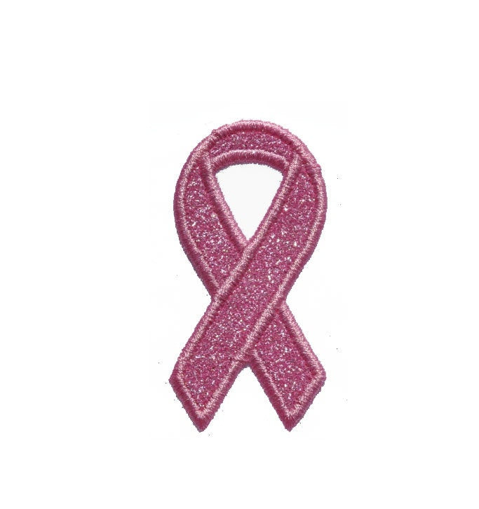 Awareness Ribbon, Choice of ColorGlitter Patch Iron On Patch . No Glitter Mess . GL293