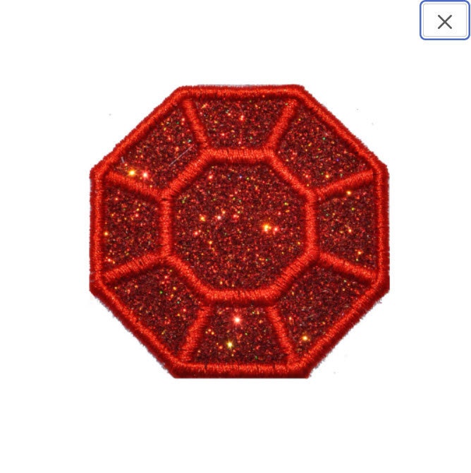 Emerald May Birthstone or Diamond Wedding Sparkle Glitter Patch - Iron or Sew on Vinyl - NO GLITTER MESS ! GL353