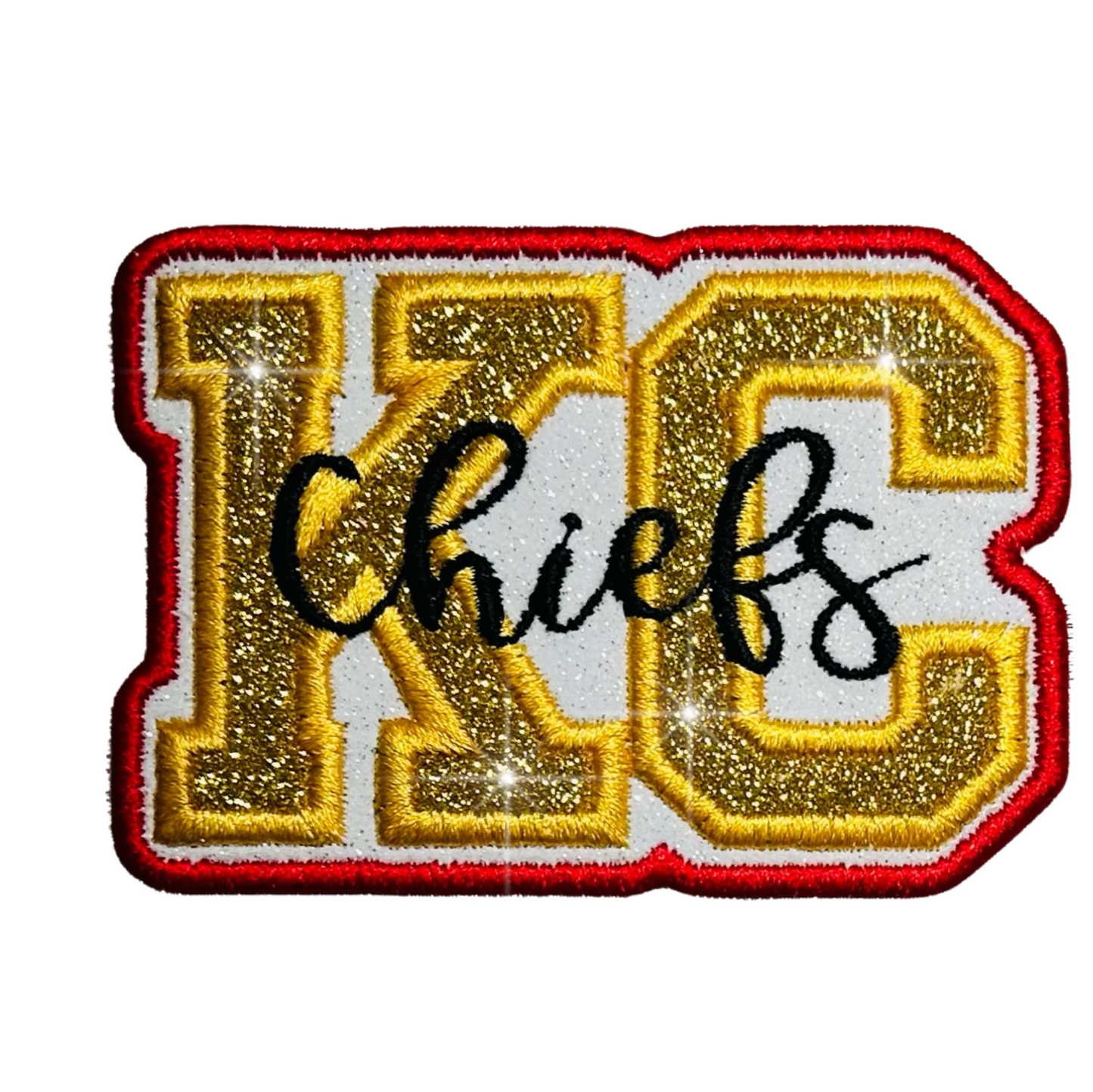 KC Chiefs or SF 49ers Glitter Patch
