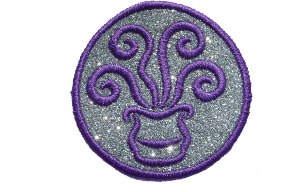 Zodiac Glitter Patch | Astrology Iron-On Patch | Embroidered Star Sign Patch | All 12 Zodiac Signs