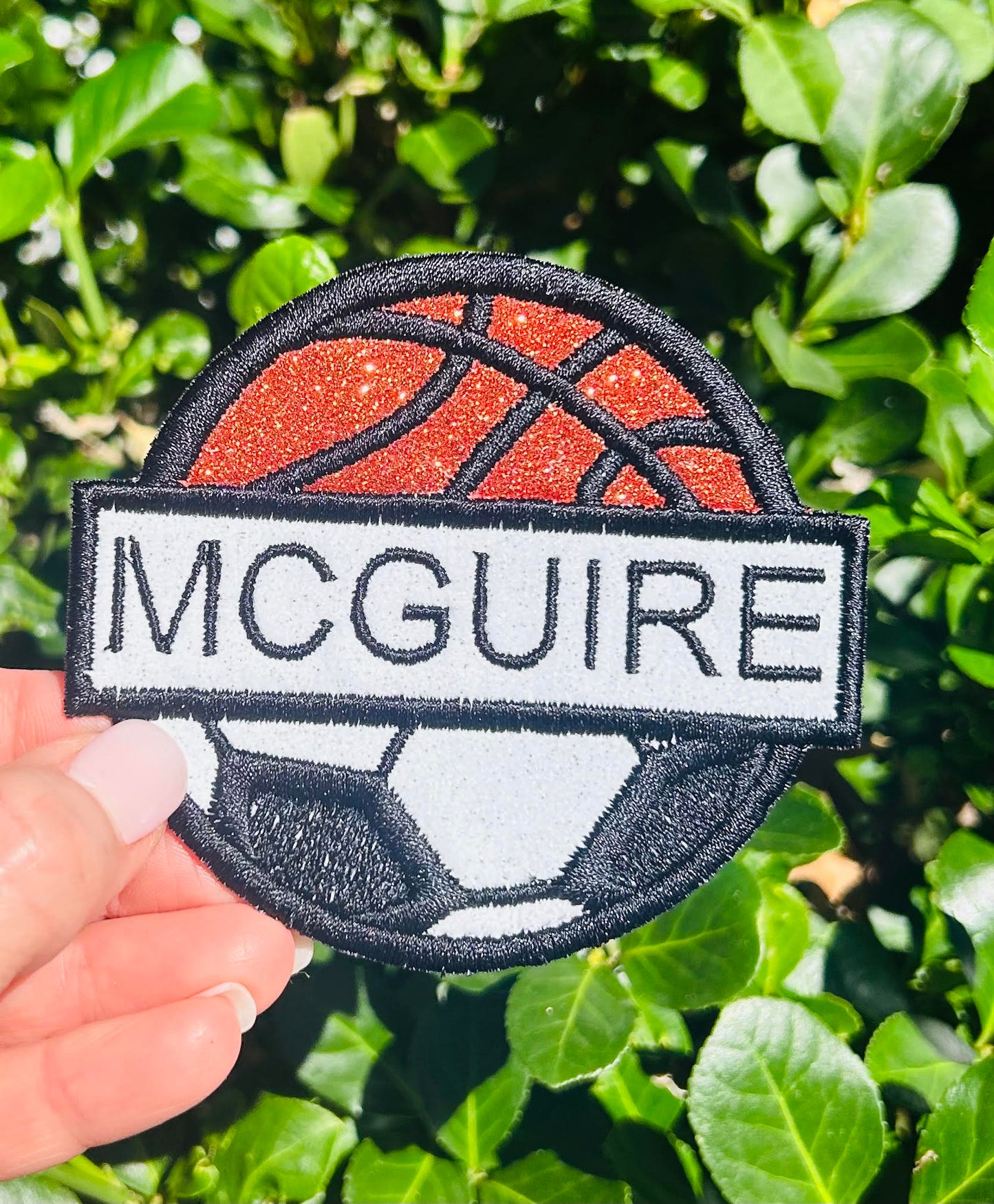 Custom Glitter Patch | Your Logo, Artwork, Iron On or Sew On Backing