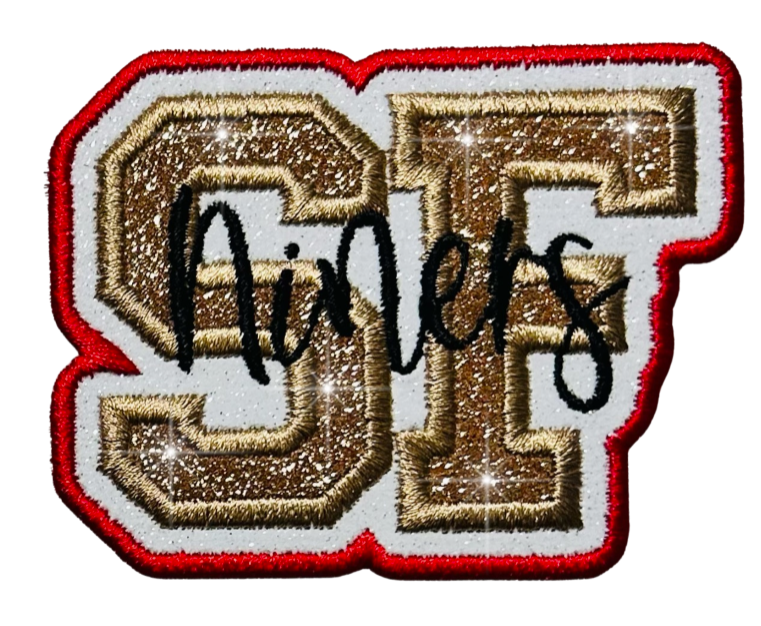 Custom Glitter Patch | Your Logo, Artwork, Iron On or Sew On Backing