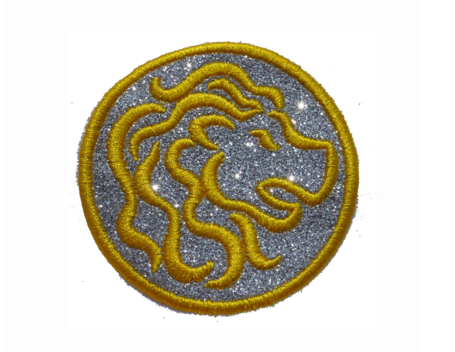 Zodiac Glitter Patch | Astrology Iron-On Patch | Embroidered Star Sign Patch | All 12 Zodiac Signs