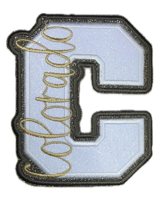 Varsity Letter Glitter  Letterman Patch HC14