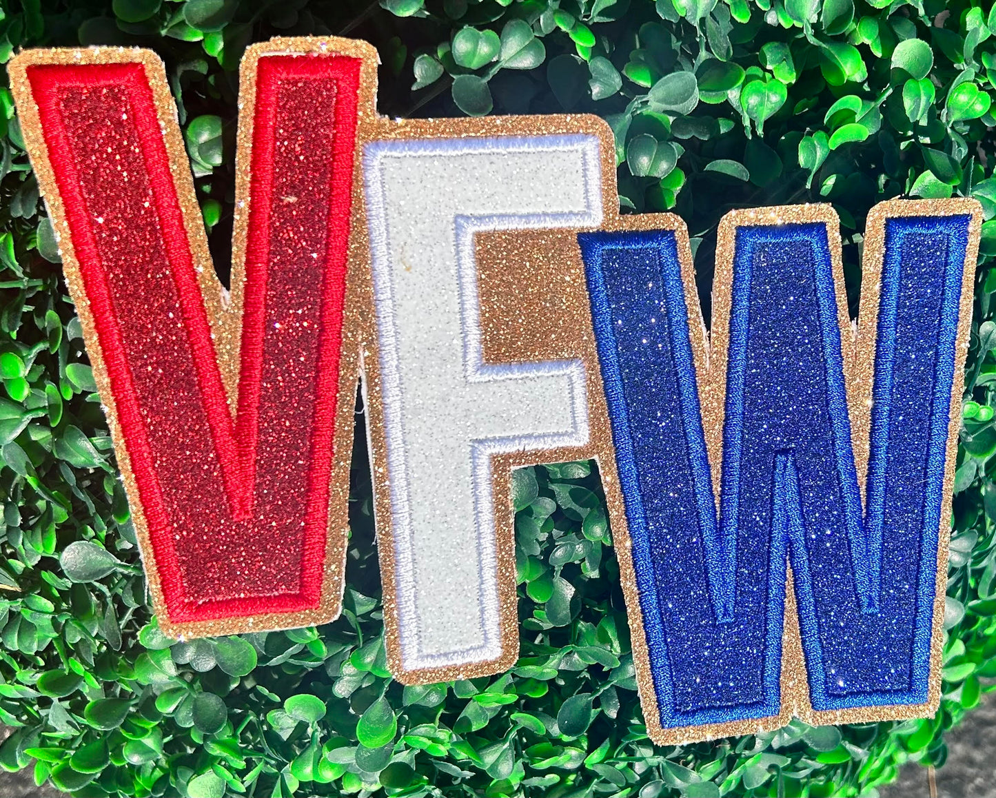 Custom Glitter Patch | Your Logo, Artwork, Iron On or Sew On Backing