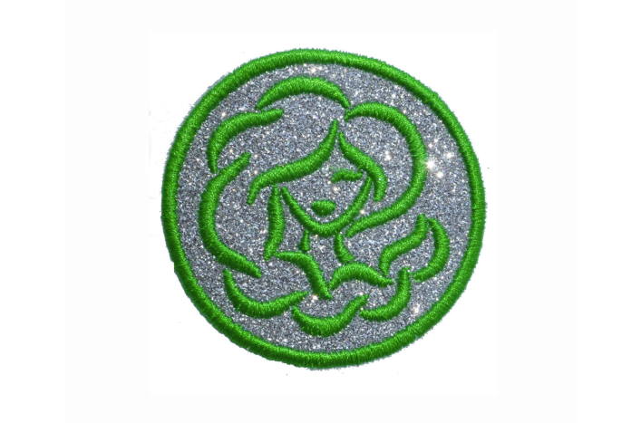 Zodiac Glitter Patch | Astrology Iron-On Patch | Embroidered Star Sign Patch | All 12 Zodiac Signs