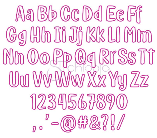 Chicken Nuggets Kids Comic Font Glitter Sparkle Letter Patch -  Iron or Sew on Vinyl - NO GLITTER MESS ! GL341