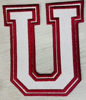 Sample GL26 Greek Varsity 6 inch letter U