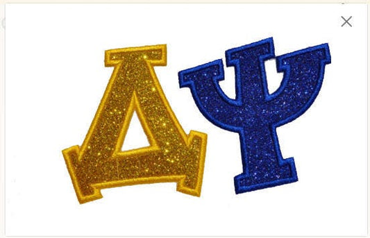 Funky Greek Athletic Sorority/Fraternity Glitter Letters! GL88