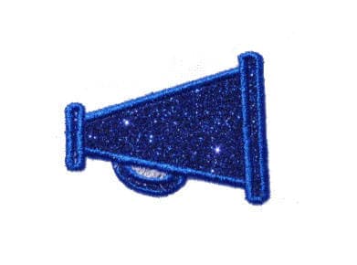 Megaphone/Bullhorn Sparkle Vinyl Iron On Patch! GL54