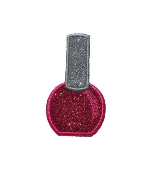 Nail Polish Sparkle Glitter Patch -  Iron or Sew on Vinyl - NO GLITTER MESS ! GL166