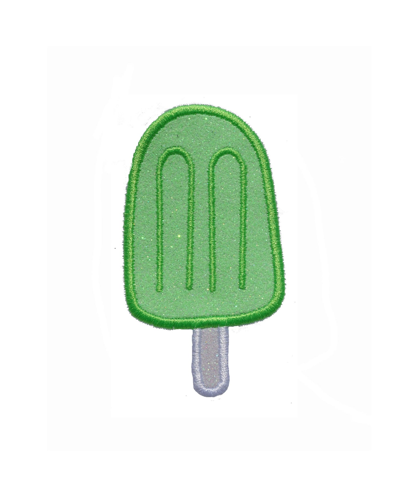 Popsicles lemon, orange, lime or strawberry 3 1/2 inch Sparkle Glitter Patch -  Iron or Sew on Vinyl - NO GLITTER MESS ! GL94