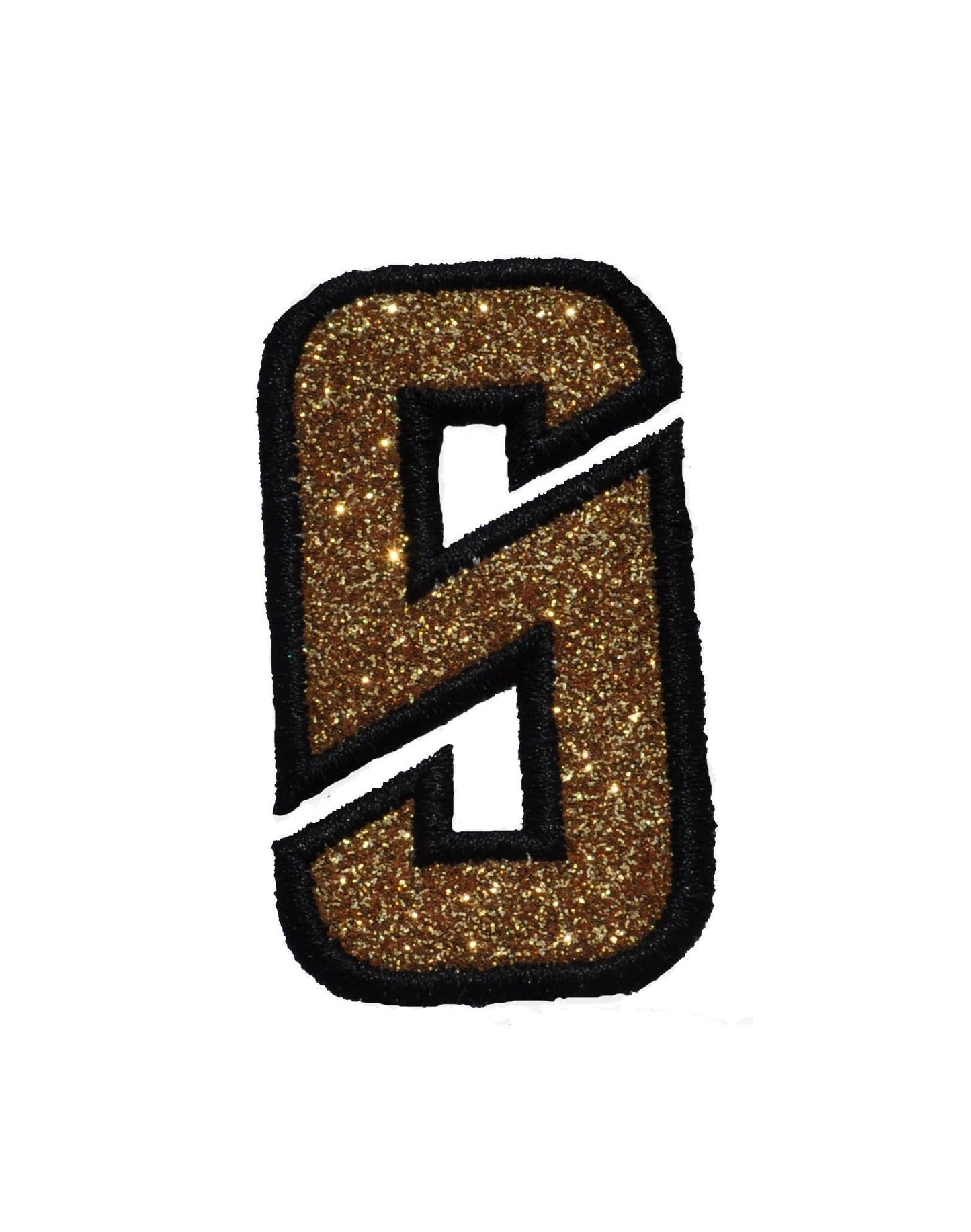 Star Trek Spock font Glitter Sparkle Letter Patch -  Iron or Sew on Vinyl - NO GLITTER MESS ! GL347