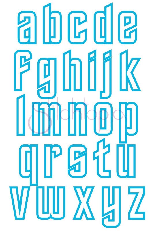Star Trek Spock font Glitter Sparkle Letter Patch -  Iron or Sew on Vinyl - NO GLITTER MESS ! GL347
