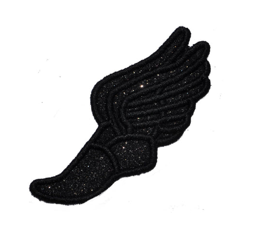 Track and Field, Cross Country Team  Glitter Sparkle Letter Patch -  Iron or Sew on Vinyl - NO GLITTER MESS ! GL394