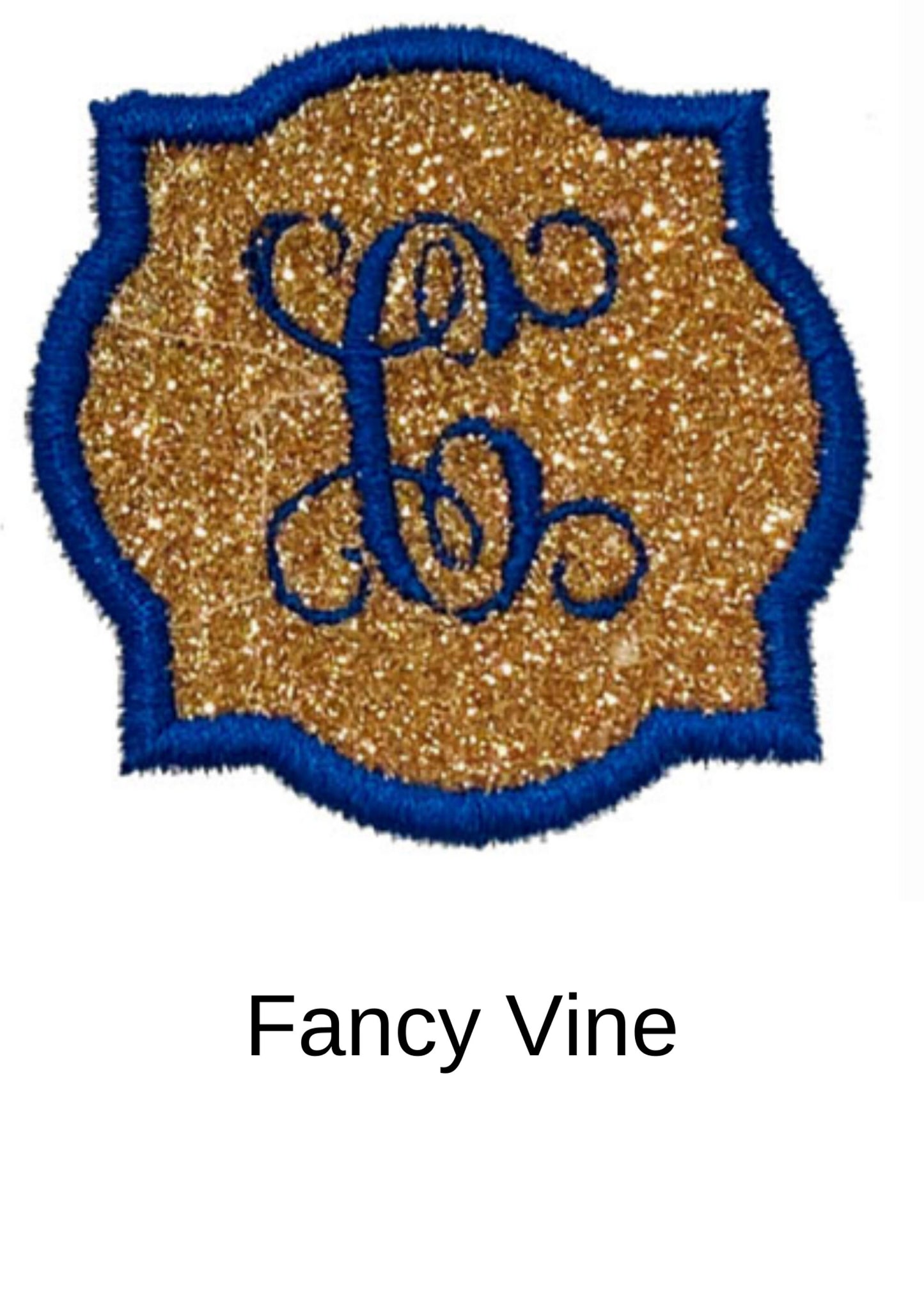 Fancy Glitter initial patch glitter patch with initial glitter patch glitter with monogram personalized patch glitter iron on patch GL435