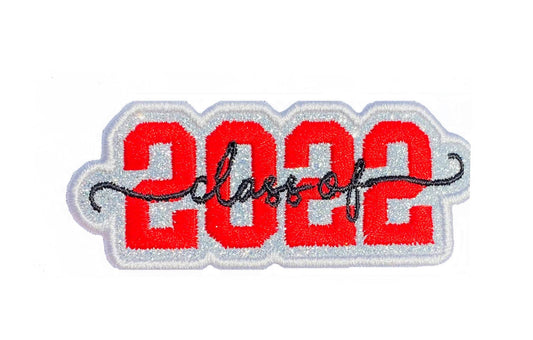 Graduation Class Custom Patch Custom Colors  Glitter Patch - Iron or Sew on Vinyl - NO MESS! HC10
